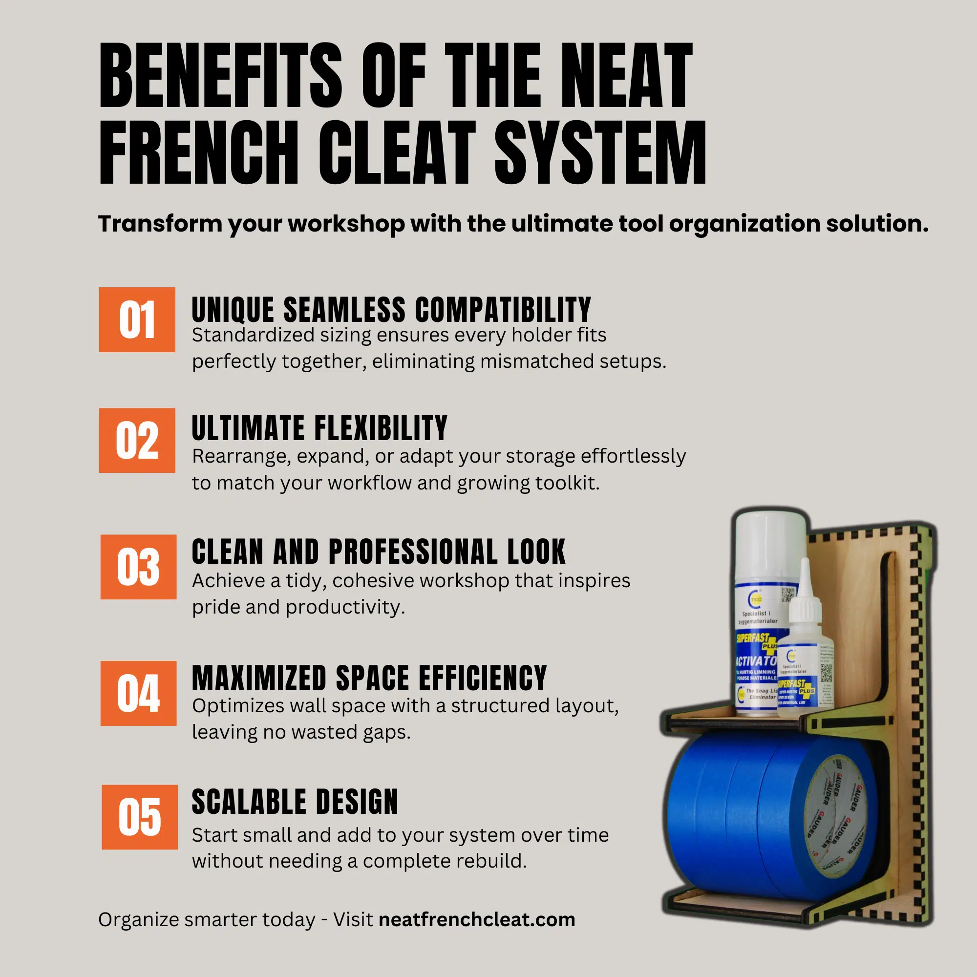Benefits of the neat french cleat system