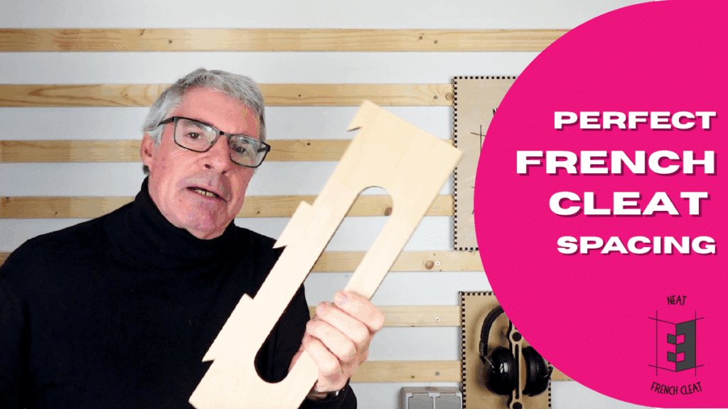 image of me holding French cleat spacers