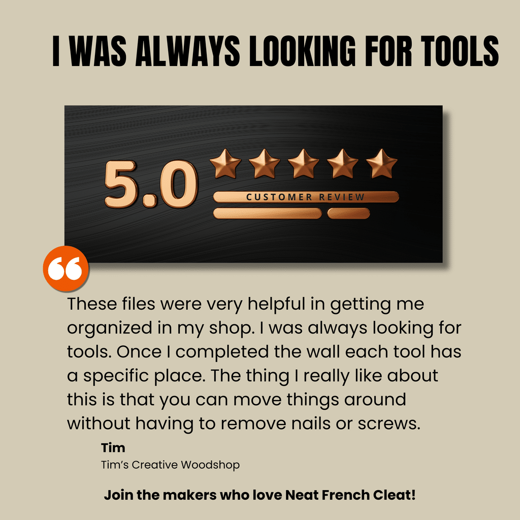 I was always looking for tools