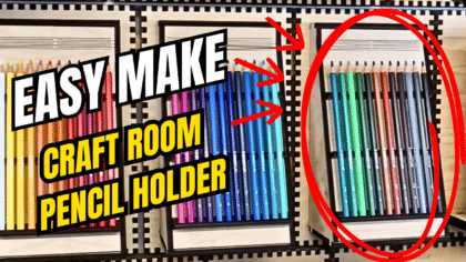 French Cleat Pencil Holder for Craft Rooms