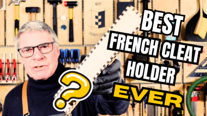 Build this free French cleat pencil holder in about 15 minutes and never lose your pencil again. Holds two pencils, fits any 45° cleat wall,