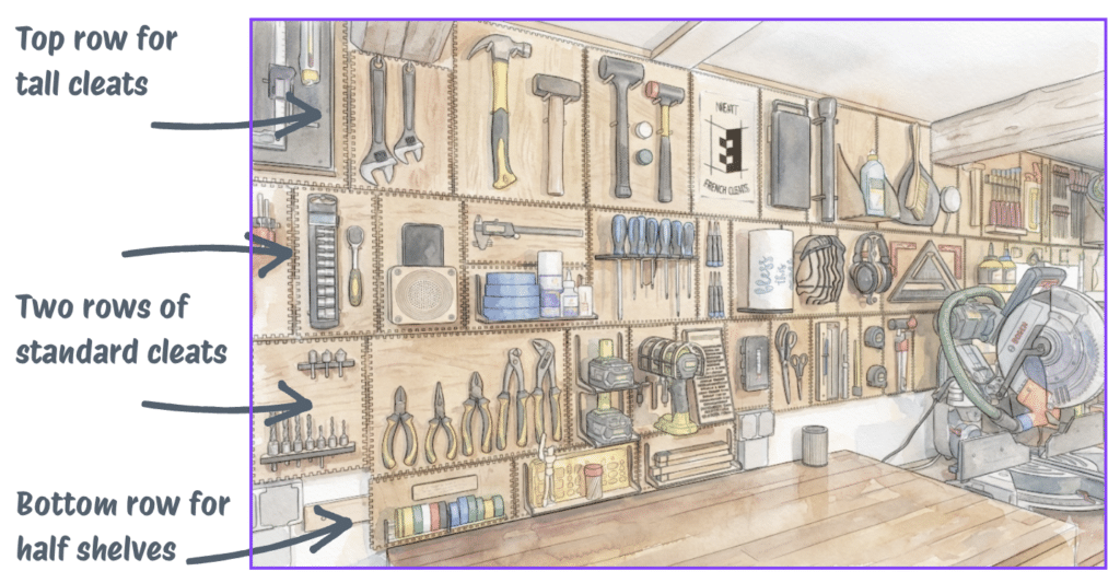 The neat French Cleat Grid
